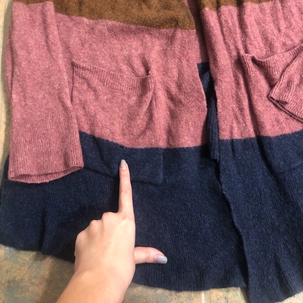 [Madewell] Large Color Block Cardigan Sweater - image 2